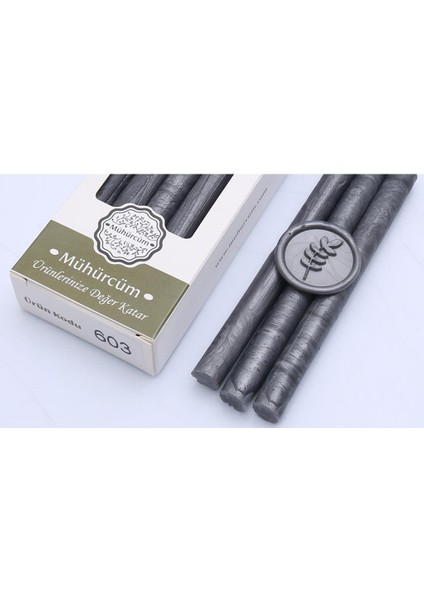 Mühür Mumu Çubuk 11MMX120MM 10 Lu Paket Model: 603 Civa Gümüş