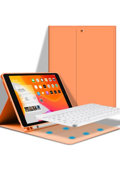 iPad 2018 (6. Nesil) iPad 2017 (5. Nesil) iPad Pro 9.7 iPad Air 2 & Air 1 9.7 Inç Için Kablosuz Klavyeli Manyetik Ayrılabilir Koruma (Yurt Dışından)