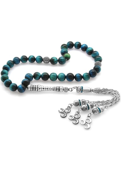 Kararmaz Metal Tuğra Püsküllü Küre Kesim Turkuaz Kaplangözü Doğaltaş Tesbih fiyatları