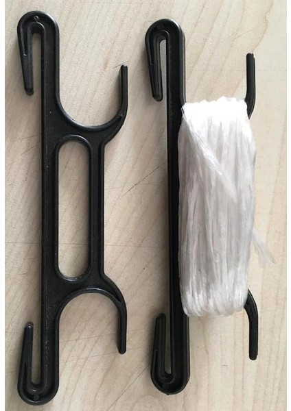 Plastik Ip Askısı - Bitki Askısı (Ipsiz) - Siyah-1000 ADET