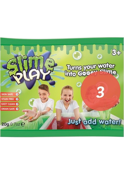 Slime Play Kırmızı Tanışma Boyu 3'lü Paket