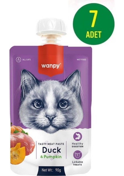 Taze Ördekli&bal Kabaklı Kedi Et Ezmesi 90 gr x 7 Adet