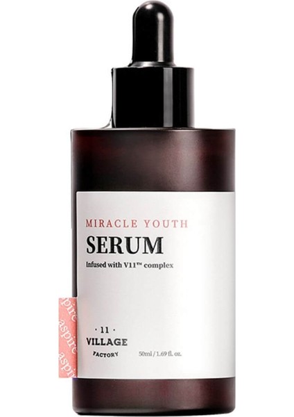 Village 11 Factory Miracle Youth Serum - Vegan %0.1 Retinol & Niasinamid Serum 50 Ml