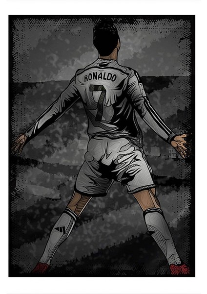 Cristiano Ronaldo Futbol Mdf Poster