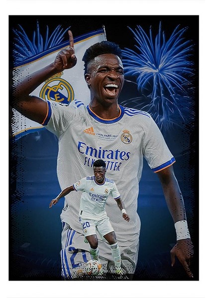 Vinicius Junior Futbol Hediyelik Mdf Tablo