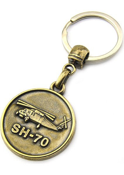 Sh-70 Helikopter Rölyefli Metal Anahtarlık