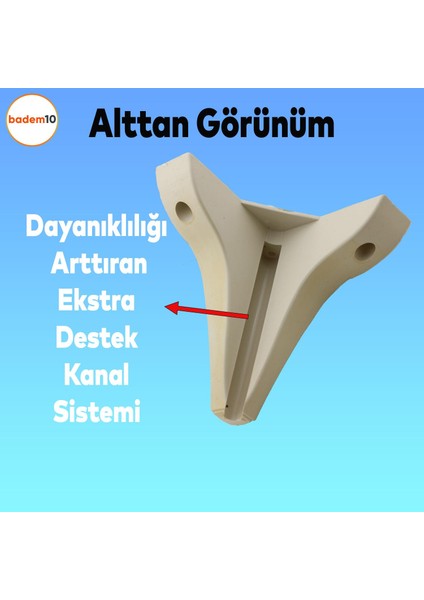 Endülüs Lüks Mobilya Kanepe Sehpa Tv Ünitesi Baza Koltuk Ayağı Krem Renk 15 Cm Ayakları