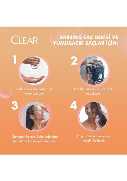 Women Kepeğe Karşı Etkili Şampuan Kil Terapisi Arınmış ve Yumuşak Saçlar 350 ml X3 Adet