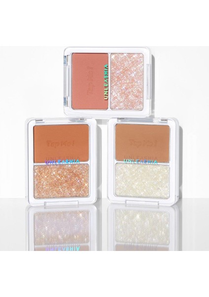 - Tap Me Palette Duo No:2 Groovy, Simli İkili Göz Farı, Simli Far Paleti