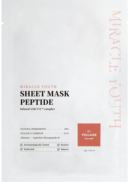 Miracle Youth Sheet Mask Peptide