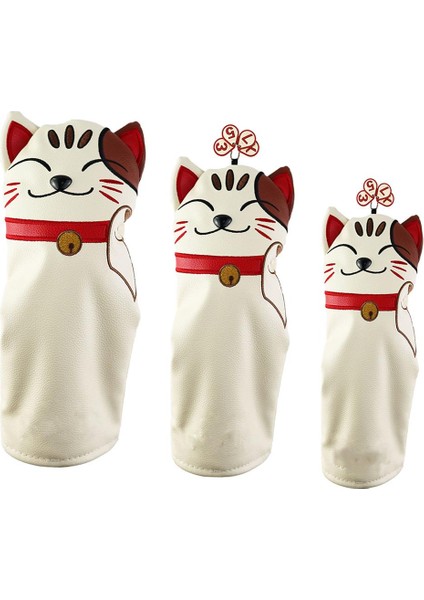 3x Dayanıklı Golf Kapağı Yavru Yüzü Fairway 400CC Sürücü Headcover Guard Hediyesi (Yurt Dışından) fiyatları