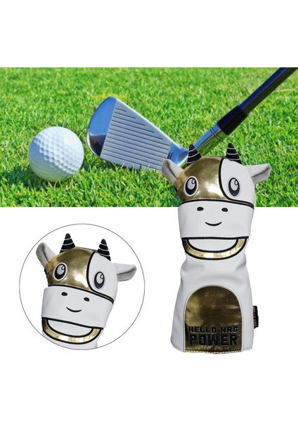 Cow Head-Incovers Golf Hibrid Sürücü, Su Geçirmez Headcovers 1 Altın Kapsar (Yurt Dışından) indirimleri