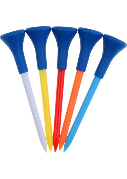 5 Adet 70MM Dayanıklı Golf Tees Kauçuk Rastgele Renk (Yurt Dışından)