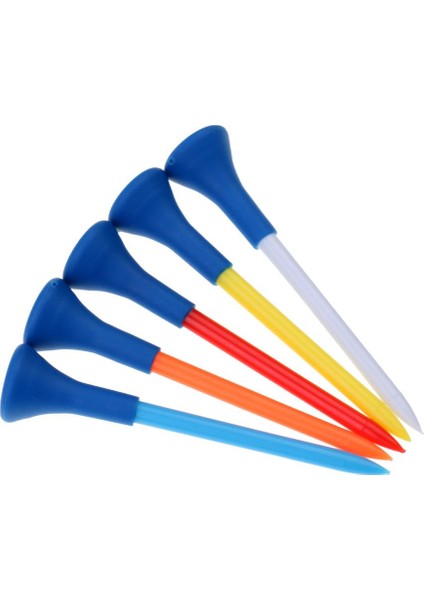 5 Adet 70MM Dayanıklı Golf Tees Kauçuk Rastgele Renk (Yurt Dışından)