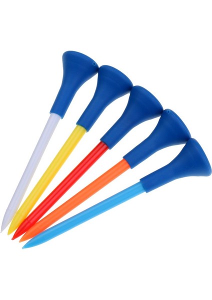5 Adet 70MM Dayanıklı Golf Tees Kauçuk Rastgele Renk (Yurt Dışından)