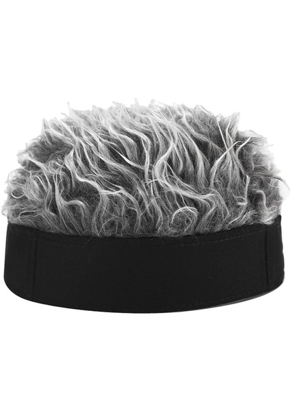 Erkekler Skullcap Docker Hat Beanie Sailor Retro Kış Ev Sahibi Şapka Siyah Gri (Yurt Dışından)
