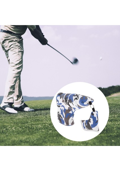 Prim Manyetik Bıçak Kapakları Golfçü Hediyeler Headgear Guard Koruyucu Kovan Mavi (Yurt Dışından) fırsatları
