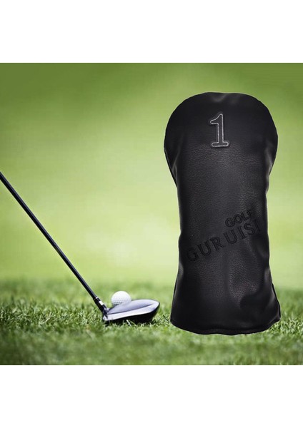 Su Geçirmez Deri Golf Örtüsü Sürücüsü Fairway Headcover Unisex 37X15CM (Yurt Dışından) indirimleri