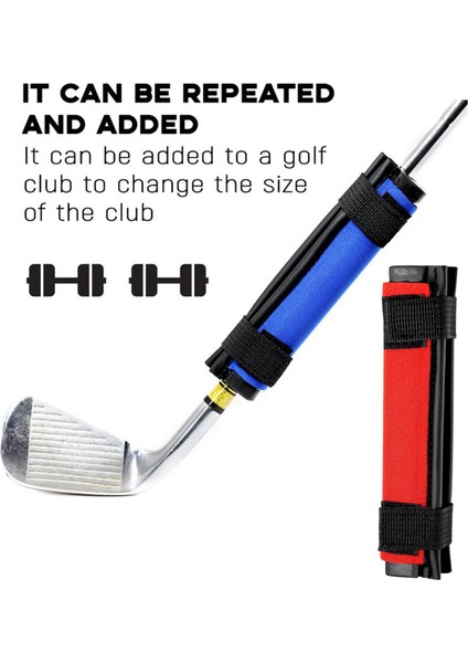 Golf Kulübü Salıncak Ağırlık Kollu Golf Aksesuar Uygulama Aracı Eğitim Yardım Kırmızı (Yurt Dışından) fırsatları