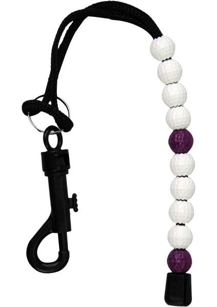 34MM Golf Boncuk Sayısı Strok Skoru Sayaç Çanta Tag Golfçü Hediye Sayma Aracı Mor (Yurt Dışından)