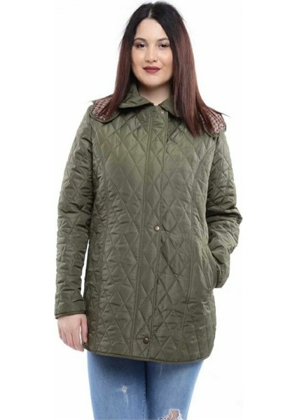 Kelly Kapüşonlu Kapitone Kadın Mont modelleri
