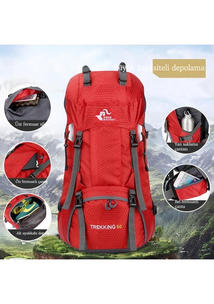 60L Tırmanma Yürüyüş Sırt Çantası (Yurt Dışından) modelleri