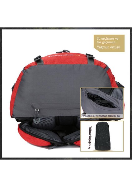 60L Tırmanma Yürüyüş Sırt Çantası (Yurt Dışından) fırsatları