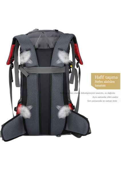 60L Tırmanma Yürüyüş Sırt Çantası (Yurt Dışından) indirimleri