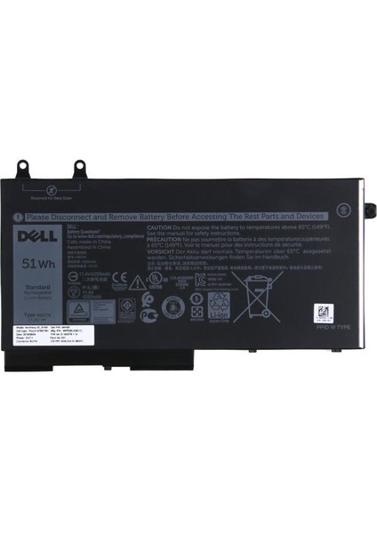 Dell Latitude P80F, P80F001 Batarya Pil