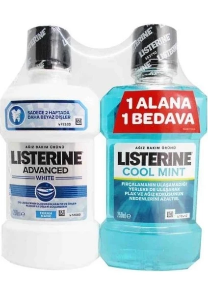 Advanced White 250 ml + Cool Mint 250 ml Hediye