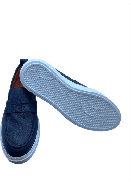 Beyaz Taban Lacivert Deri modelleri