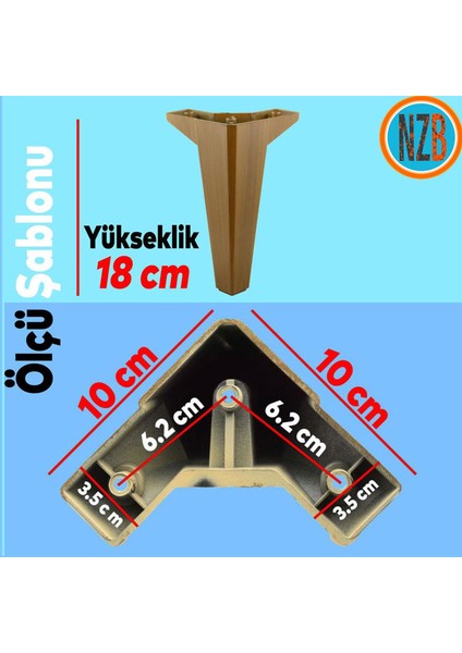 Mobilya Yatak Kanepe Çekyat Sehpa Tv Ünitesi Baza Koltuk Ayağı Koyu Ceviz Renk 18 cm Ayak modelleri