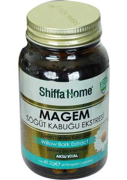 Shiffa Home Magem Söğüt Kabuğu Ekstresi 670 Mg x 60 Kapsül