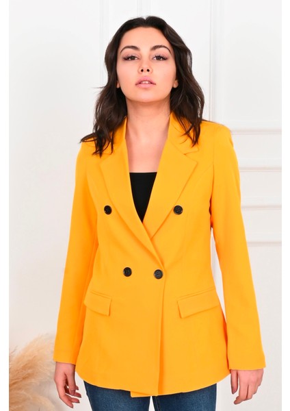 Kadın Astarlı Blazer Ceket 0101-22