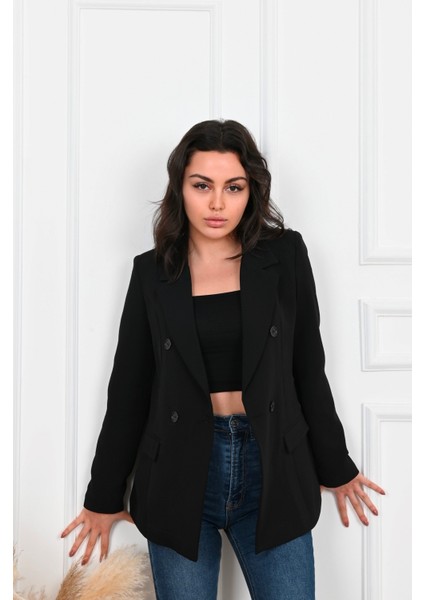 Kadın Astarlı Blazer Ceket 0101-22 fırsatları