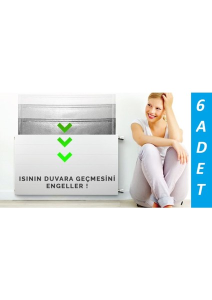 Kalorifer Peteklik Arkasına Alüminyum Isı Yalıtım Levhası Folyo 308260710