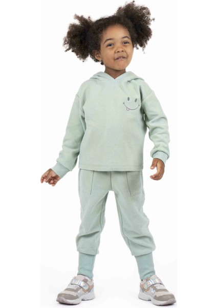 Kız Çocuk Gülenyüz Kapişonlu Sweatshirt 12029