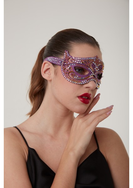 Lila Karo Parti Maskesi