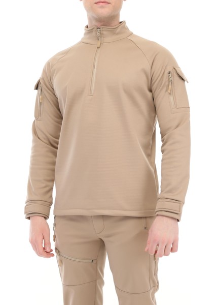 Erkek Su ve Rüzgar Geçirmez Ripstop Military Tactical Army Combat Yarım Fermuarlı Mont fiyatları