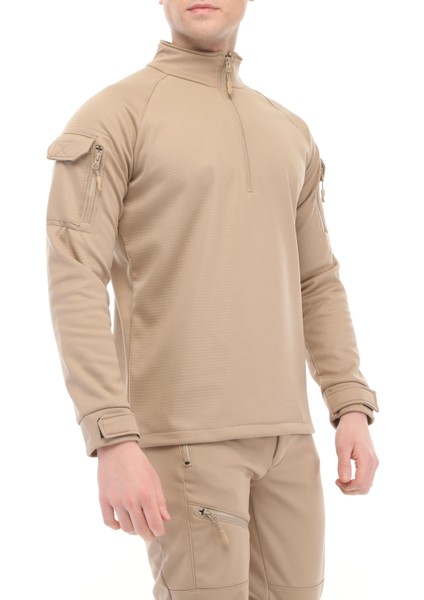 Erkek Su ve Rüzgar Geçirmez Ripstop Military Tactical Army Combat Yarım Fermuarlı Mont fırsatları