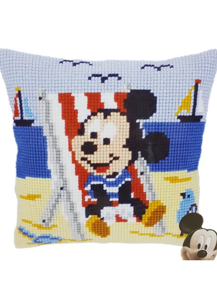 Yastık - Mickey Mouse - Pn 0143935 Işlenecek Goblen Etamin