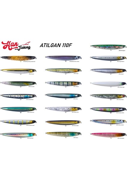 Atılgan 110F 110 mm 14 gr Su Üstü Maket Balık fiyatları