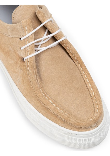 Hakiki Süet Bej Kadın Sneaker indirimleri
