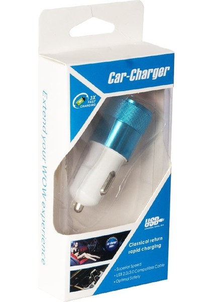 Powermaster Çakmak Araç Şarjı USB 2 Port 5 V 2.1 A