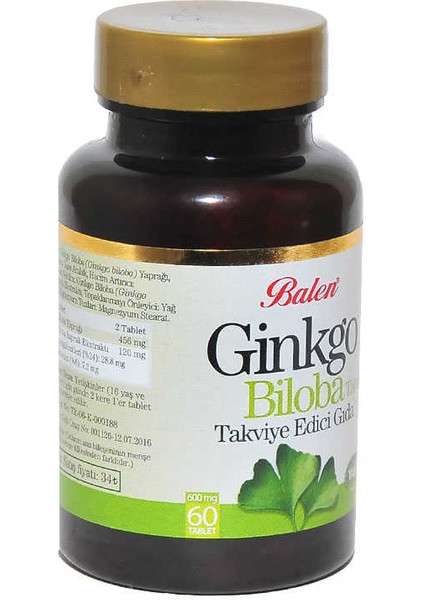 Ginkgo Biloba 60 Tablet