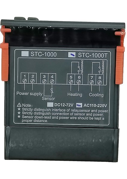 STC-1000T 220V 10A Dijital Termostat + Yedek Sensör