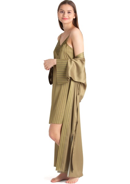 Markano Siyah Kısa Saten Gecelik modelleri