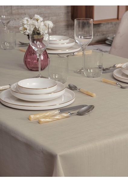 Plain Masa Örtüsü Bej 155X160