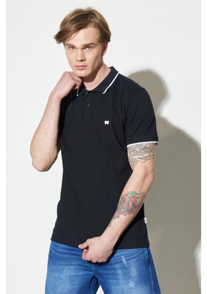 Wrangler Erkek Siyah Polo Tişört fiyatları