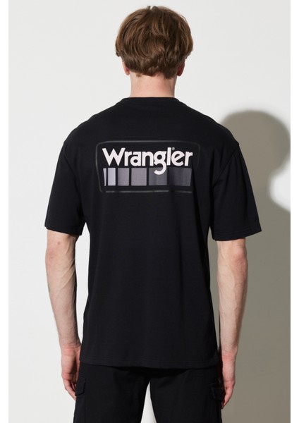 Wrangler Erkek Siyah Bisiklet Yaka Tişört